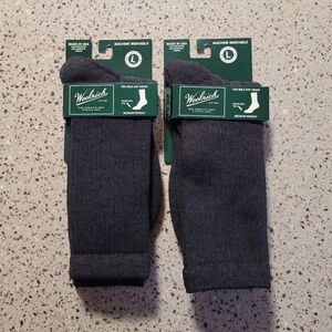 2 Woolrich Unisex L Ten Mile Day Hiker Crew Socks Medium Weight Merino Lambswool